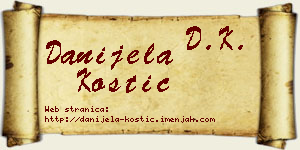 Danijela Kostić vizit kartica